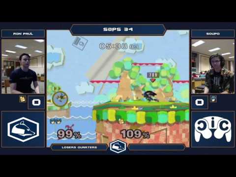 S@PS 34 Melee Singles - Ron Paul (Fox) vs Soupo (Marth) - Loser's Quarters