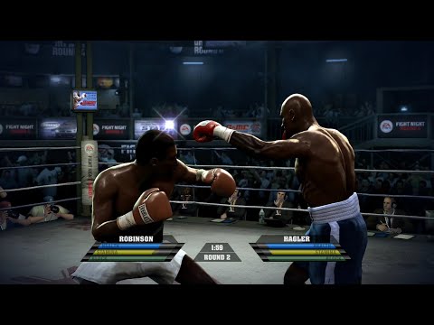 Sugar Ray Robinson VS Marvin Hagler (Highest Difficulty Fight Night Round 4 High Definition 60FPS)