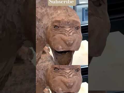 The Chocolate Lion! This one is massive! 6ft talk for 180lb of chocolate.#amauryguichon#lion