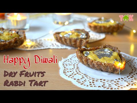 Dry Fruits Rabdi Tart | Diwali Special Diya Tart | Indian Fusion Tart | Healthy Sweets Recipe