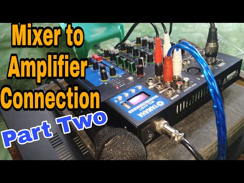Mixer To amplifier Connection Part Two, How to Connect? Using Yamaha MG-04Bt  And Kevler GX7