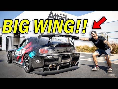 Spoon S2000 Gets a BIG WING! | Spoon Carbon Fiber Wing Install