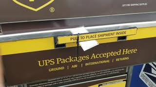 Is the UPS shipping drop off box secure