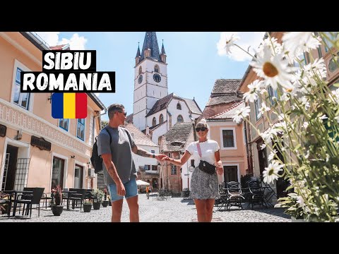 SIBIU, Romania! We Fell in LOVE With The Most UNIQUE City in the BALKANS! (city of eyes)