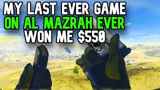 My Last EVER Game On Al Mazrah Won Me $550...
