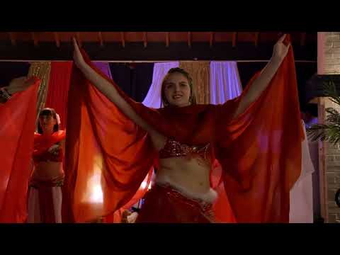 Christmas Belly Dance Veil Performance - Eastern Roses at Shimmy-Licious