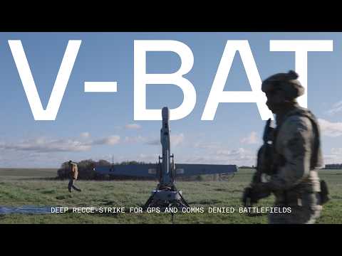 V-BAT: Deep Recce-Strike for GPS and Comms Denied Battlefields