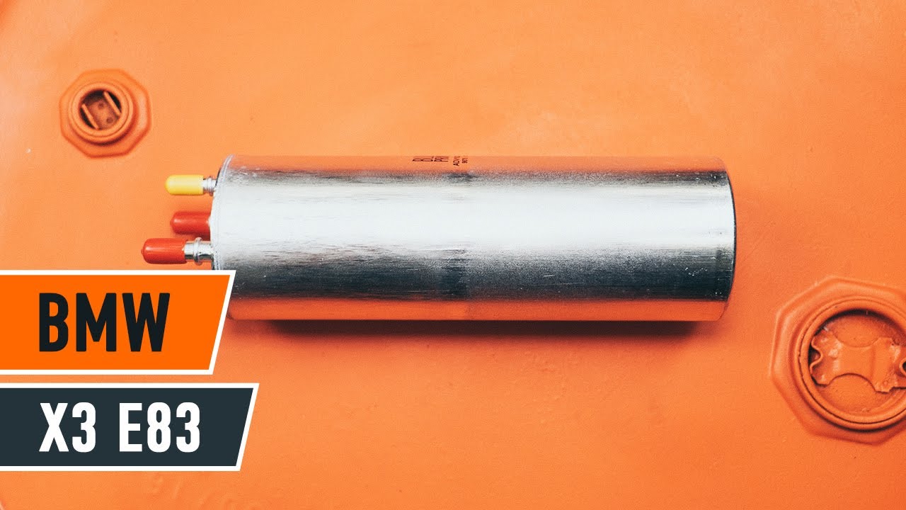 Kako zamenjati avtodel filter goriva na avtu BMW X3 E83 diesel – vodnik menjave