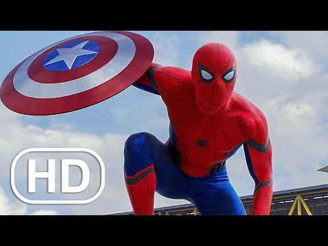 Homem Aranha "Oi Galera" | Cena no Aeroporto | Capitão América:Guerra Civil (2016) Clipe do Filme HD