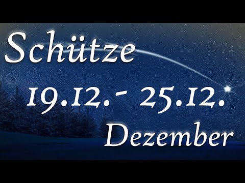 Sagittarius/Schütze 19.12. - 25.12. Dezember 2022