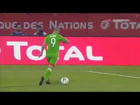 Islam Slimani First Goal Senegal vs Algeria Africa Cup of Nations GABON 2017