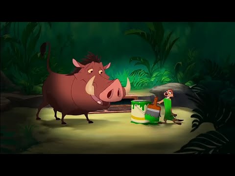 PENSAR EN VERDE) TIMÓN Y PUMBA) MUÑEQUITO)