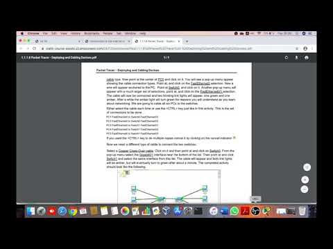 (#7) 1.1.1.8 Packet Tracer – Deploying and Cabling Devices