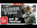 Facehugger 3D Printing Figurine In Diorama Assembly By Gambody