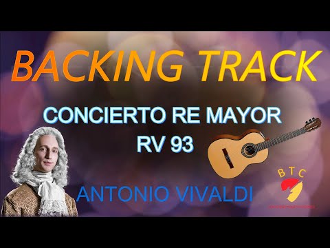 Concierto de Vivaldi en Re RV 93 🎸Backing track (Guitarra y orquesta)
