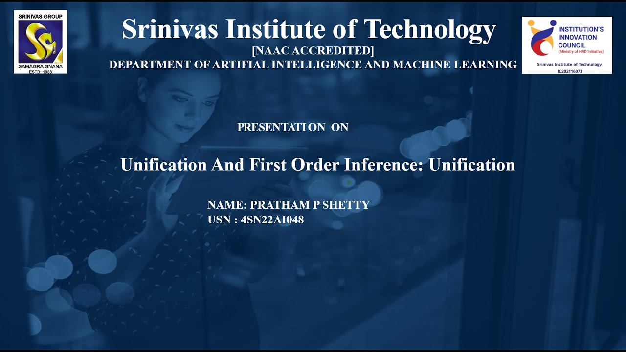 Unification and first order inference: unification |4SN22AI048 | PRATHAM P SHETTY