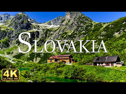 FLYING OVER SLOVAKIA [4K UHD] Amazing Beautiful Nature Scenery & Relaxing Music for Stress Relief
