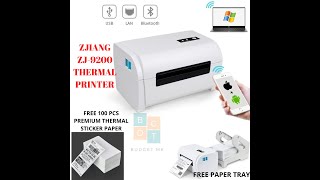 How to install Zjiang for Windows 10 (ZJ 9200) waybill label thermal printer