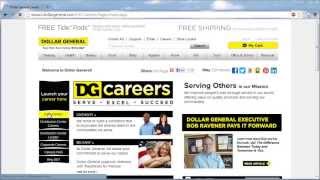 Dollar General Application Online Video