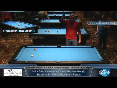 2016 WBCA 8 Ball - Mens Masters & GM Finals - Deitchman vs Bersenadze & Lingelbach vs Marquez
