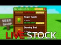 Live GROW A GARDEN STOCK EGGS WEATHER SEEDS 24 7