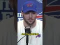 Josh Allen made it a point to show support for Tee Higgins at the end of his presser❤️ #shorts