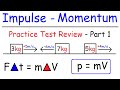 Impulse And Momentum Conservation Inelastic Elastic Collisions