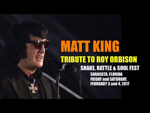 Matt King Tribute To Roy Orbison - Sarasota 2017