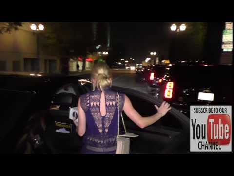 Julie Berman talks about Casual Premiere After Party outside Lure Nightclun in Hollywood