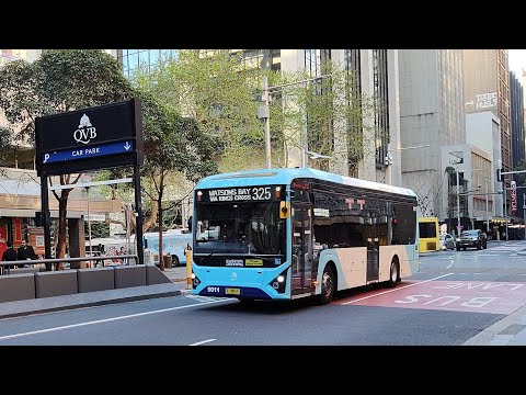Transdev John Holland m/o 9011 at the Queen Victoria Building (Route 325)