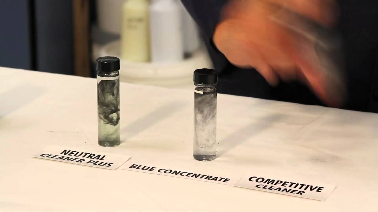 Soil Suspension Demo Video - Blue Concentrate and Neutral Cleaner Plus