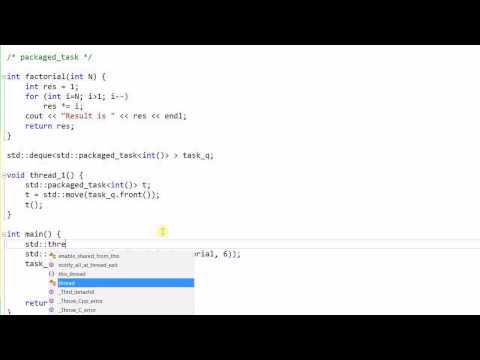 C++ Threading #9:  packaged_task