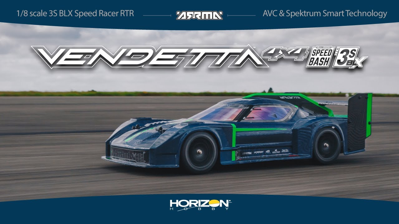 RC auto Arrma Vendetta 3S BLX 1:8 4WD PND, zelená