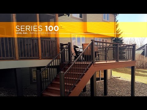 Aluminum AFCO-Rail Series 100 Level Rail Installation