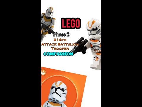 LEGO Phase II 212th Attack Battalion Minifigure Comparison!