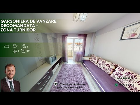 Super oportunitate! Garsoniera 29 mp utili + balcon/ Boxa si parcare