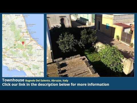 Townhouse for Sale in Bagnolo Del Salento, Abruzzo, Italy on italianlife.today