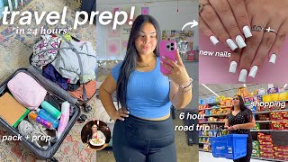 TRAVEL PREP VLOG!🌺 packing for spring break, glow up maintenance, vacation, air bnb tour & road trip