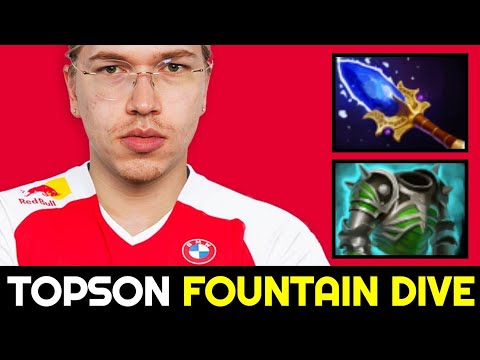 T1.TOPSON Fountain Dive with Fast Scepter Build Phantom Lancer 7.32b Dota 2