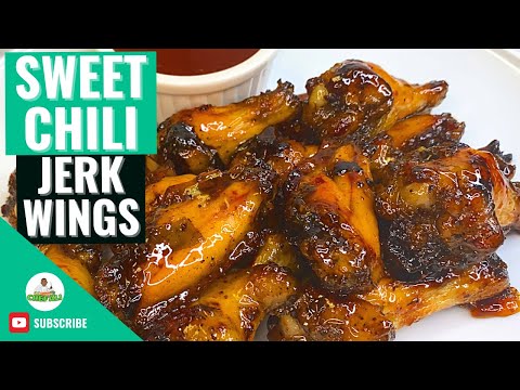 Sweet Chili Jerk Wings | Jerk Wings Recipe | How to make Jerk Wings | Baked Jerk Chicken Wings