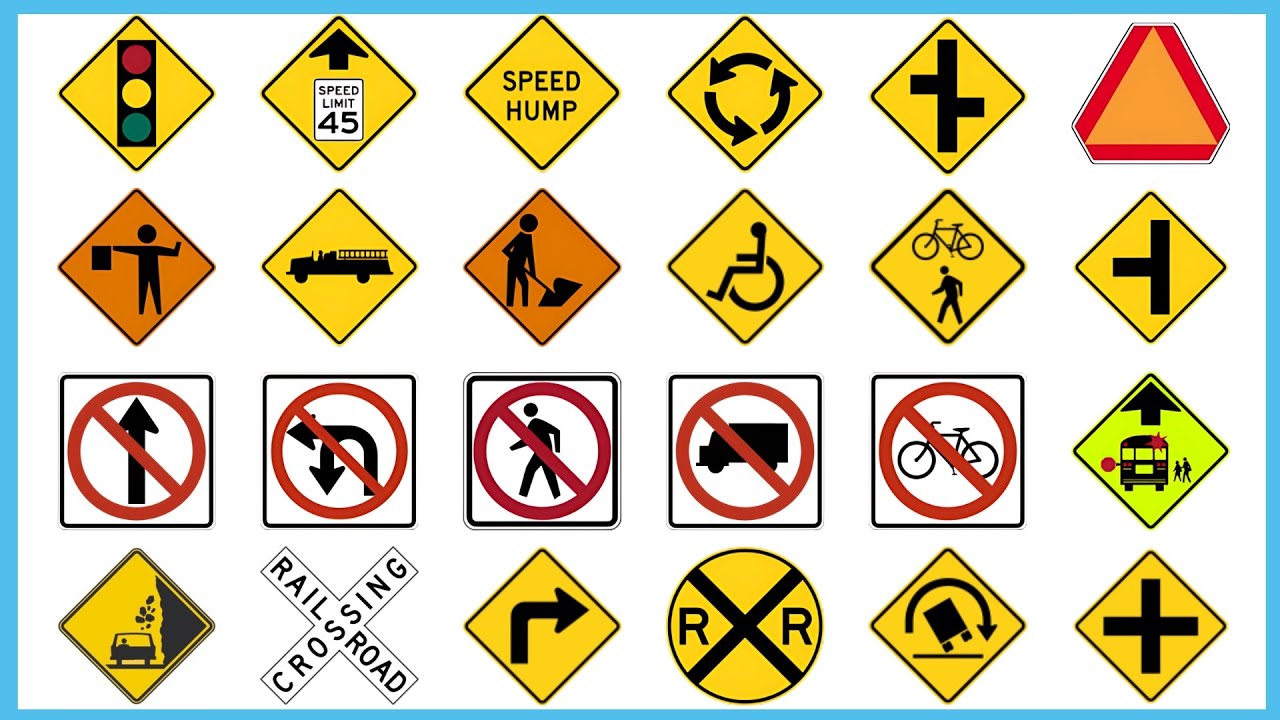 50 Essential Road Signs Every Driver Should Know! | US Traffic Signs