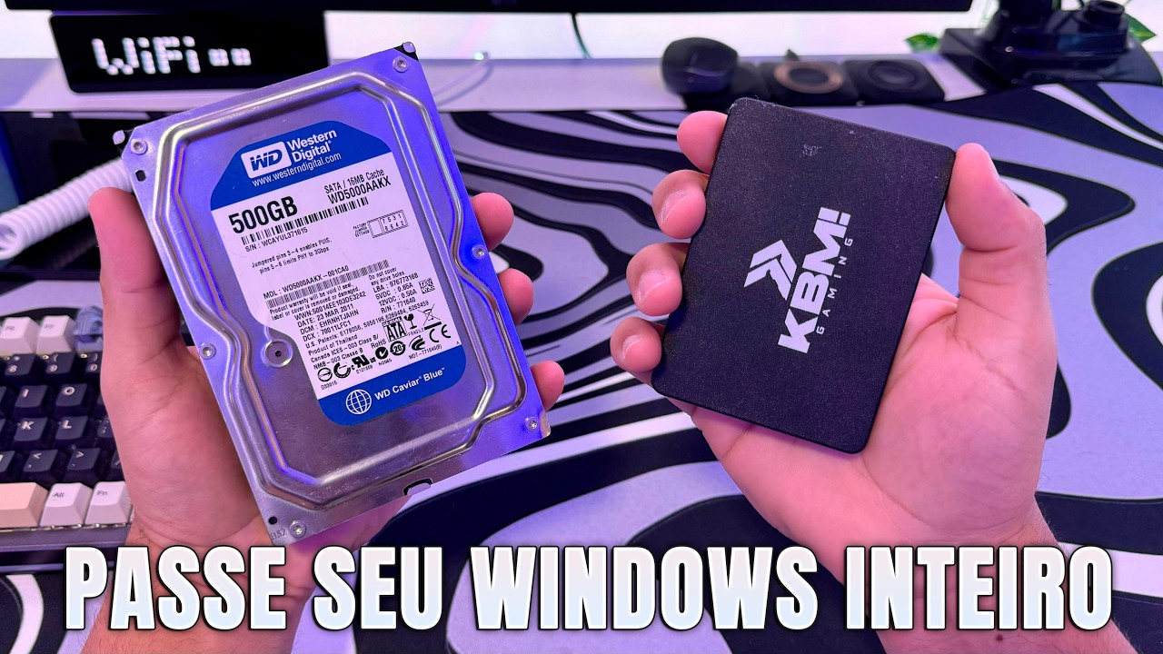 ADEUS LENTIDÃO! 🚀 Como Mudar o Windows do HD para SSD em 5 MINUTOS! (Sem Formatar)