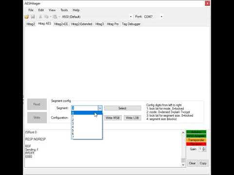 PCF7939MA AES initialization