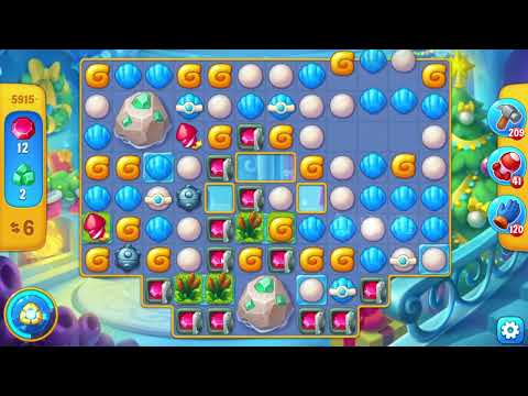 Fishdom 5915 Hard Level - 12 moves - NO BooSTERS