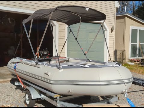 BRIS  380 12.5ft Inflatable Boat & Trailer Walkaround
