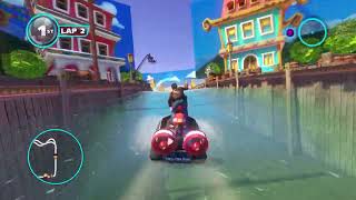 Sonic and all stars racing transformed - Samba studios MIRROR, 3 laps, C Class, Ryo hazuki, Boost.