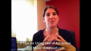 preview picture of video 'Law of Attraction Tips | 3 Tips to Manifest BIG With Law of Attraction'