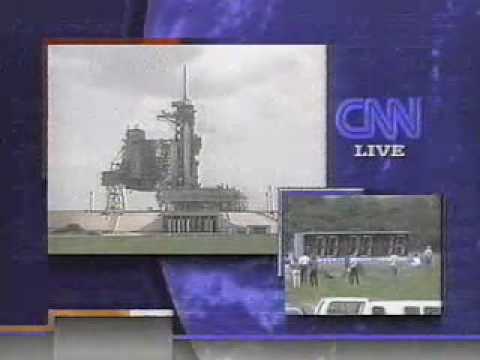 STS-71 seen live on CNN