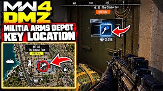 MW4 DMZ MILITIA ARMS DEPOT KEY LOCATION #mw4 #mw4dmz