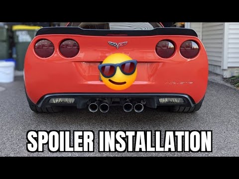 Installing a ZR1 Extended Style Wing / Spoiler on a C6 Corvette Grand Sport